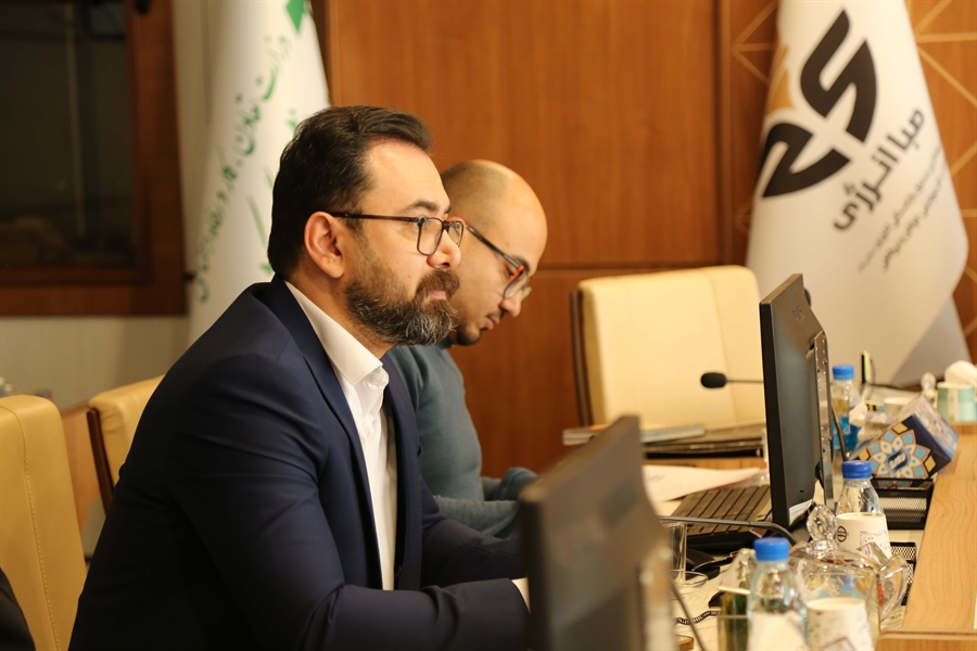 پوریا چترچی، مدیرعامل ویترای، در نشست رونمایی سامانه هوش تجاری هلدینگ صباانرژی